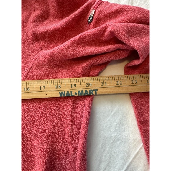 LL Bean Womens Lightweight Fleece Jacket, Pink Medium Reg Front Zip w/ Pockets - Picture 7 of 14